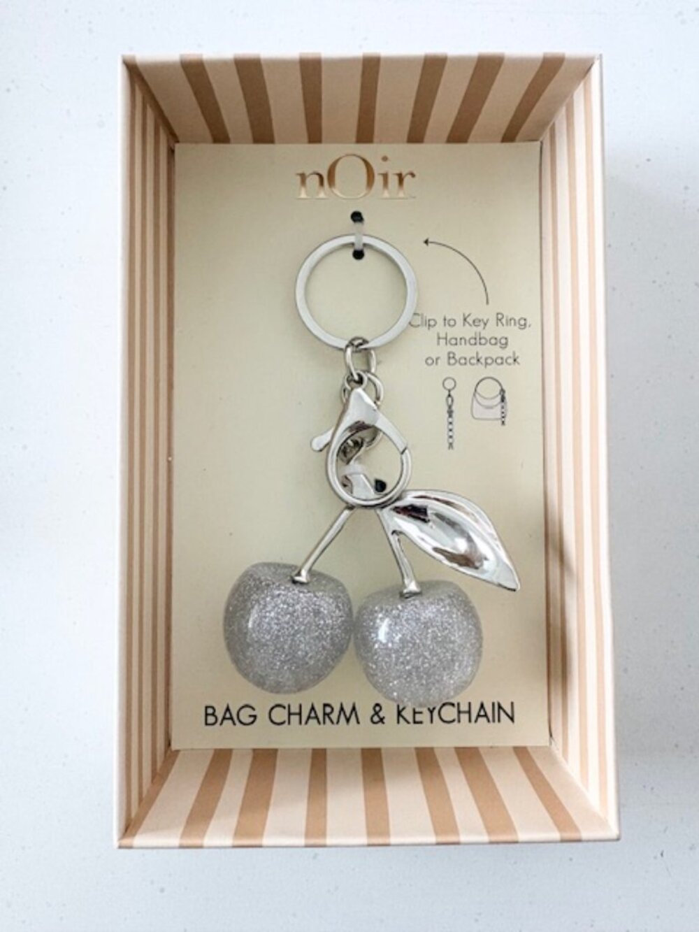 Noir Cherry Bag Charm - NIB - Picture 3 of 3